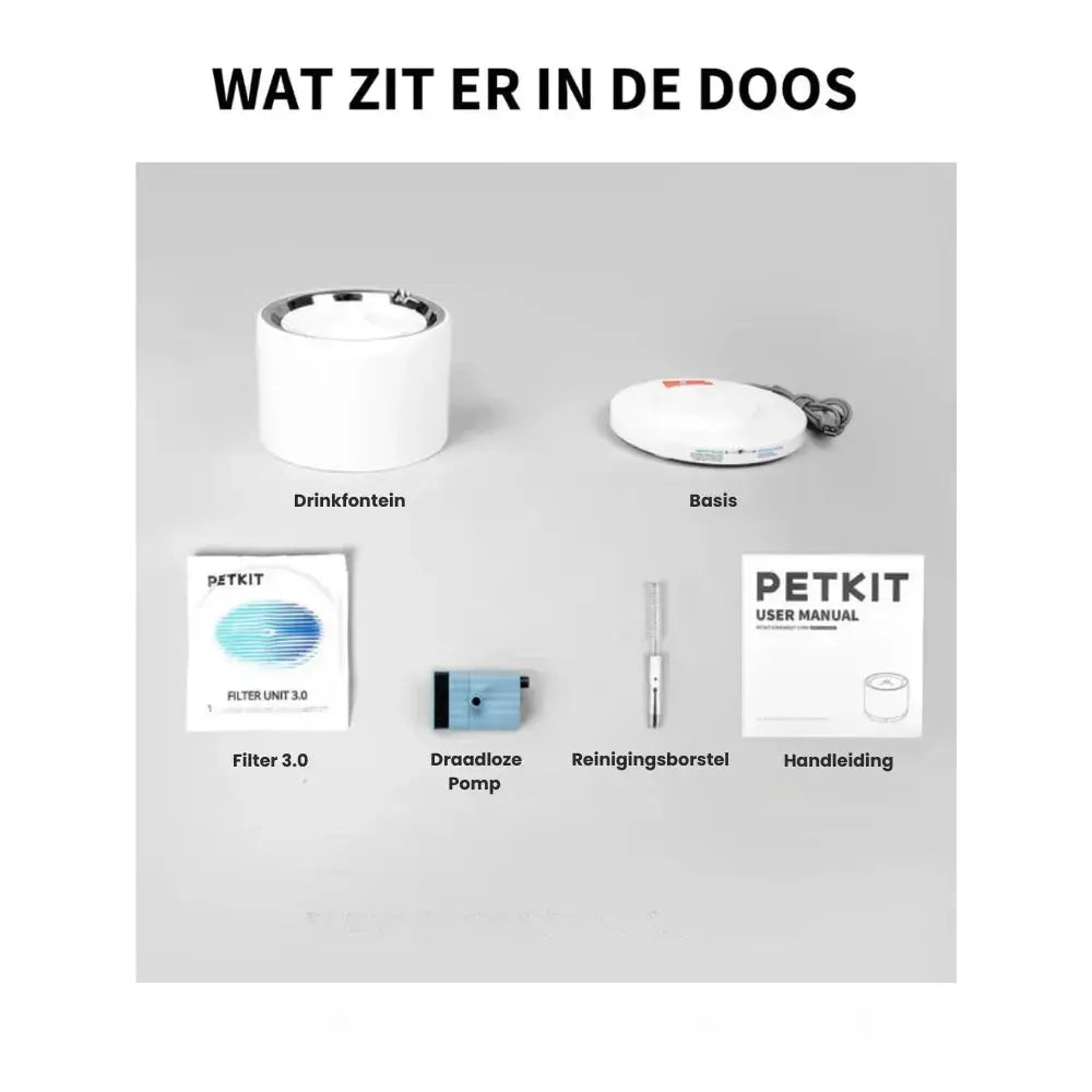 PETKIT Drinkfonteintje Kat Eversweet 3 Pro Ultra Stil Met Filter 1.35L Wit Mijn winkel