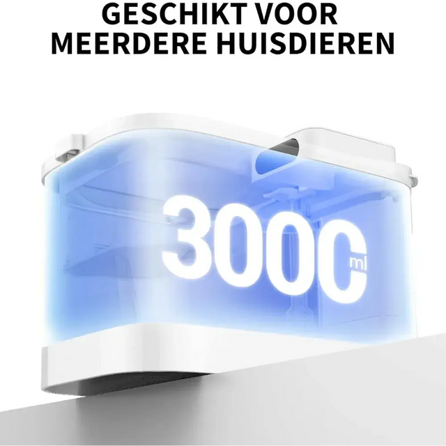 een drinkfontein voor meerder huisdieren? de petkit eversweet max heeft een grote capaciteit van 3000ml