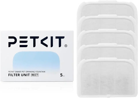 petkit filters voor drinkfonteinen komen in een doos met 5 stuks