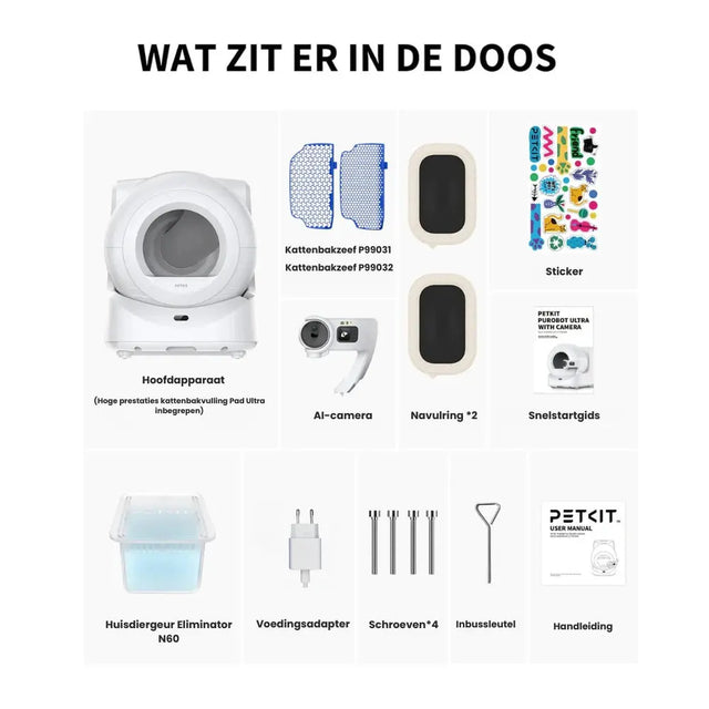 PETKIT Automatische Kattenbak Purobot Ultra de Kattenbak 100% Zonder Gedoe Mijn winkel