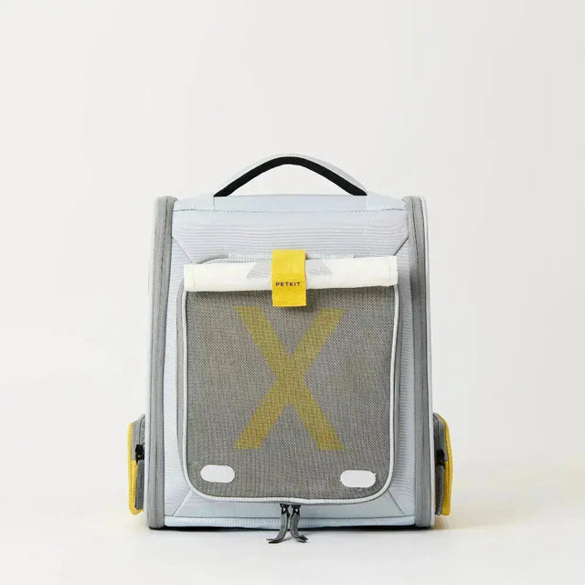 Achteraanzicht PETKIT Breezy XZone huisdierdrager rugzak met verstelbare schouderbanden.