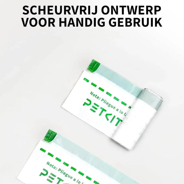 de petkit kattenbak vuilniszakken hebben een scheurvrij ontwerp voor handig gebruik