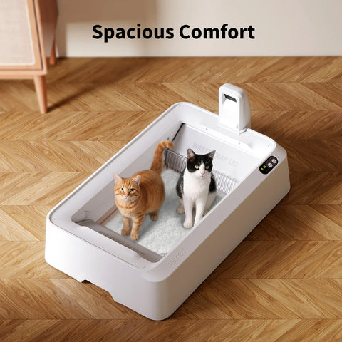 PETKIT Purobot zelfreinigende kattenbak Open Model Crystal Duo met Camera
