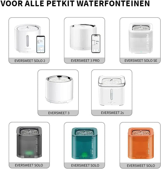 petkt filters kunnen worden gebruikt in de meeste modellen van petkit zoals de eversweet solo se en pro 3