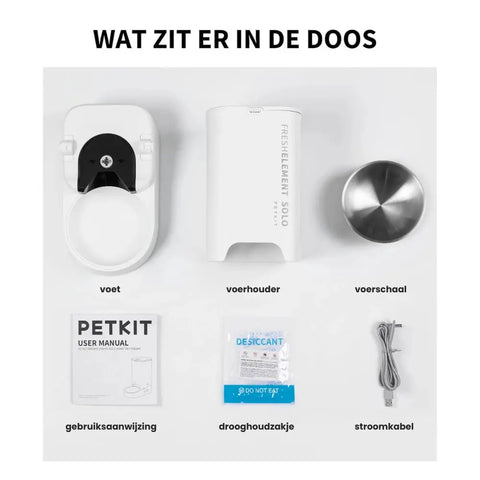 PETKIT Automatische Kattenvoerbak Fresh Element Voor 1.3KG Kattenvoer Wit Mijn winkel