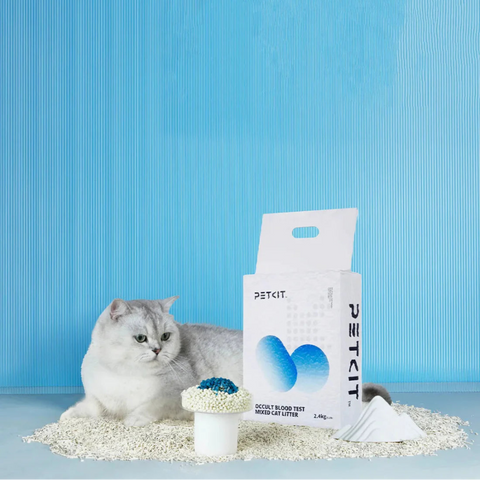 cat naast petkit petkit-occult-blood-test-mixed-cat-litter-1bag