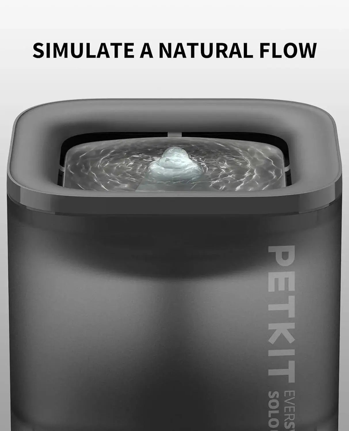 PETKIT Automatische Drinkbak Hond Eversweet Solo SE 1.85L Met Filter Grijs Mijn winkel