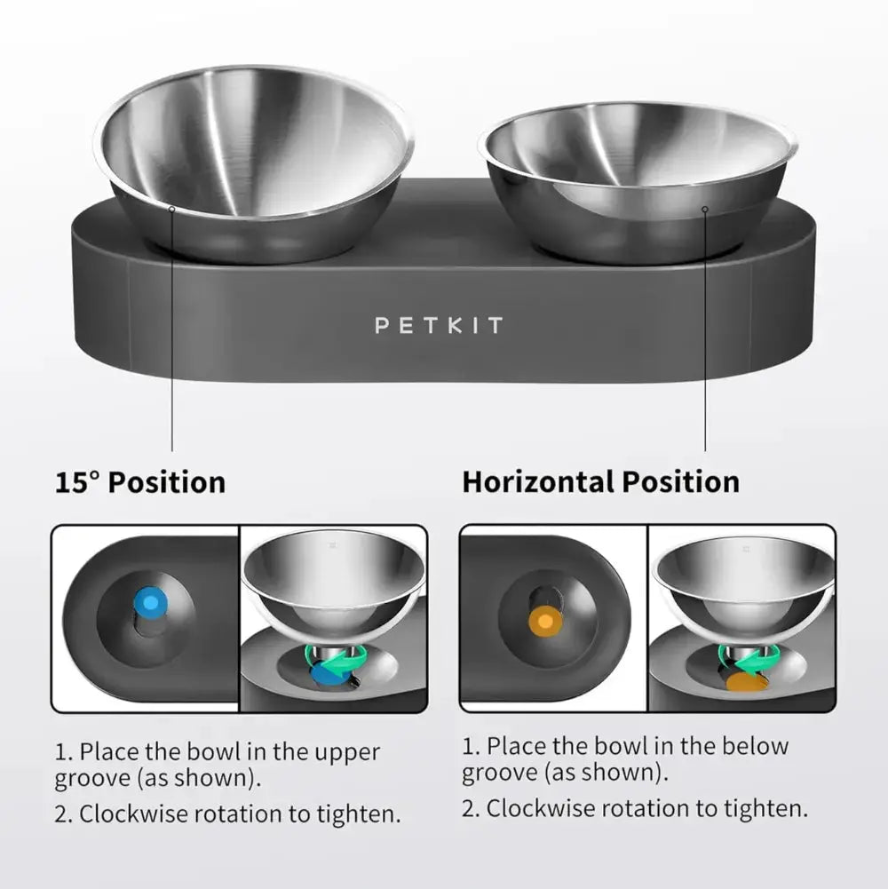 petkit rvs voerbak kat installatie proces