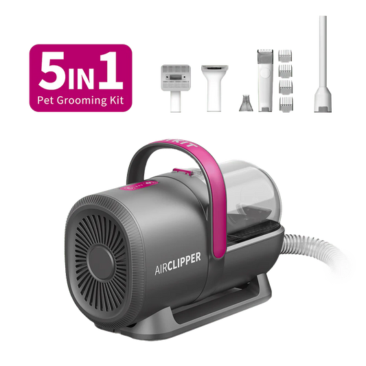 PETKIT 5-in-1 huisdieren verzorgingsset: scheren, borstelen, ontklitten, zuigen en föhnen