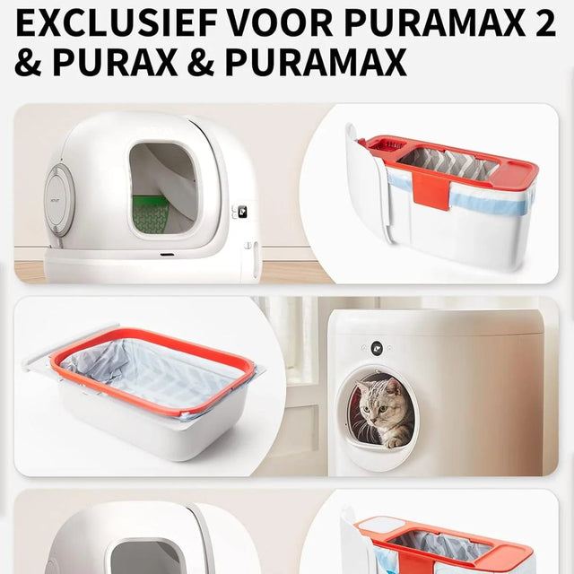 PETKIT Vuilniszakken Kattenbak Geschikt voor Pura Max 2 Zelfreinigende Kattenbak