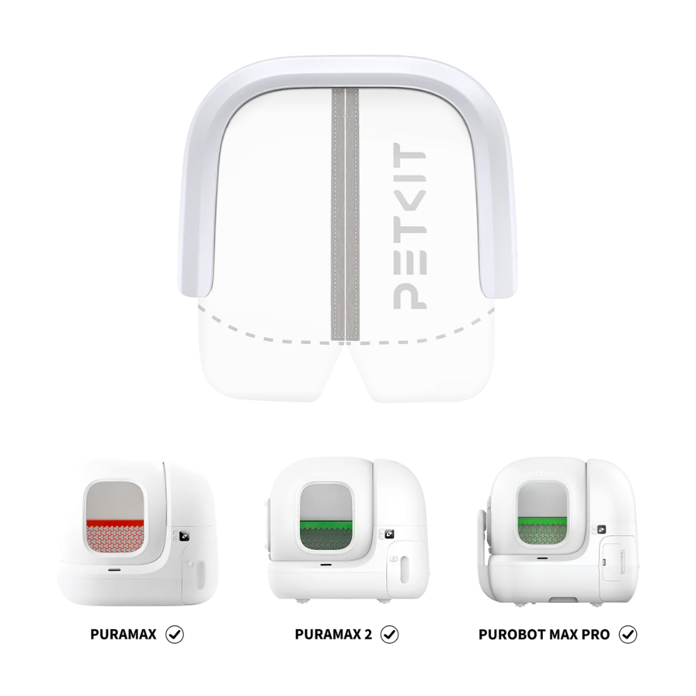stofgordijn is bruikbaar voor pura max, puramax 2 model of de purbot max pro van petkit automatische kattenbakken