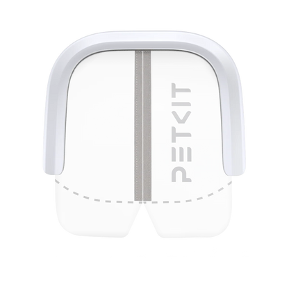 magnetisch stofgordijn van petkit dat hoort op een automatische kattenbak