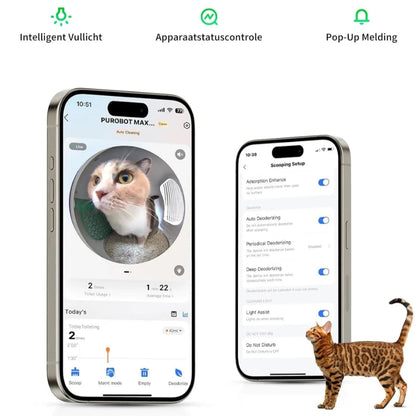 details petkit app voor de max pro automatische kattenbak
