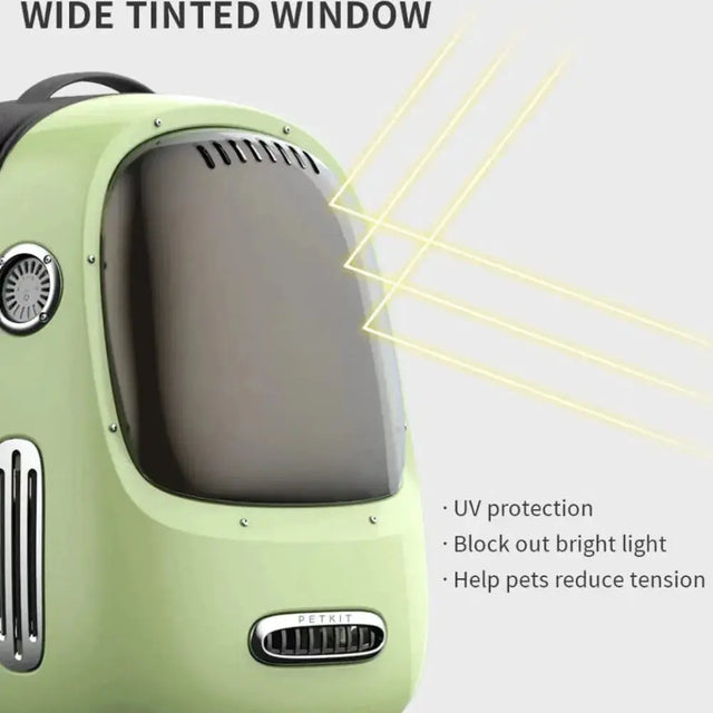 breezy 2 reistas biedt uv protectie om zonlicht te blokken en stress voor de kat te verminderen
