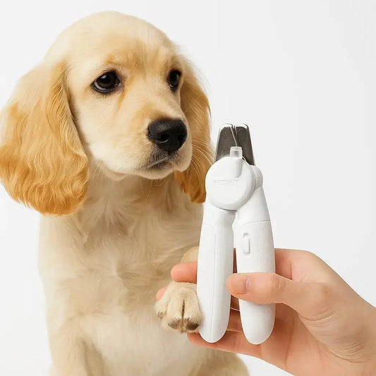 puppys nagels worden geknipt met een petkit pro nagelknipper