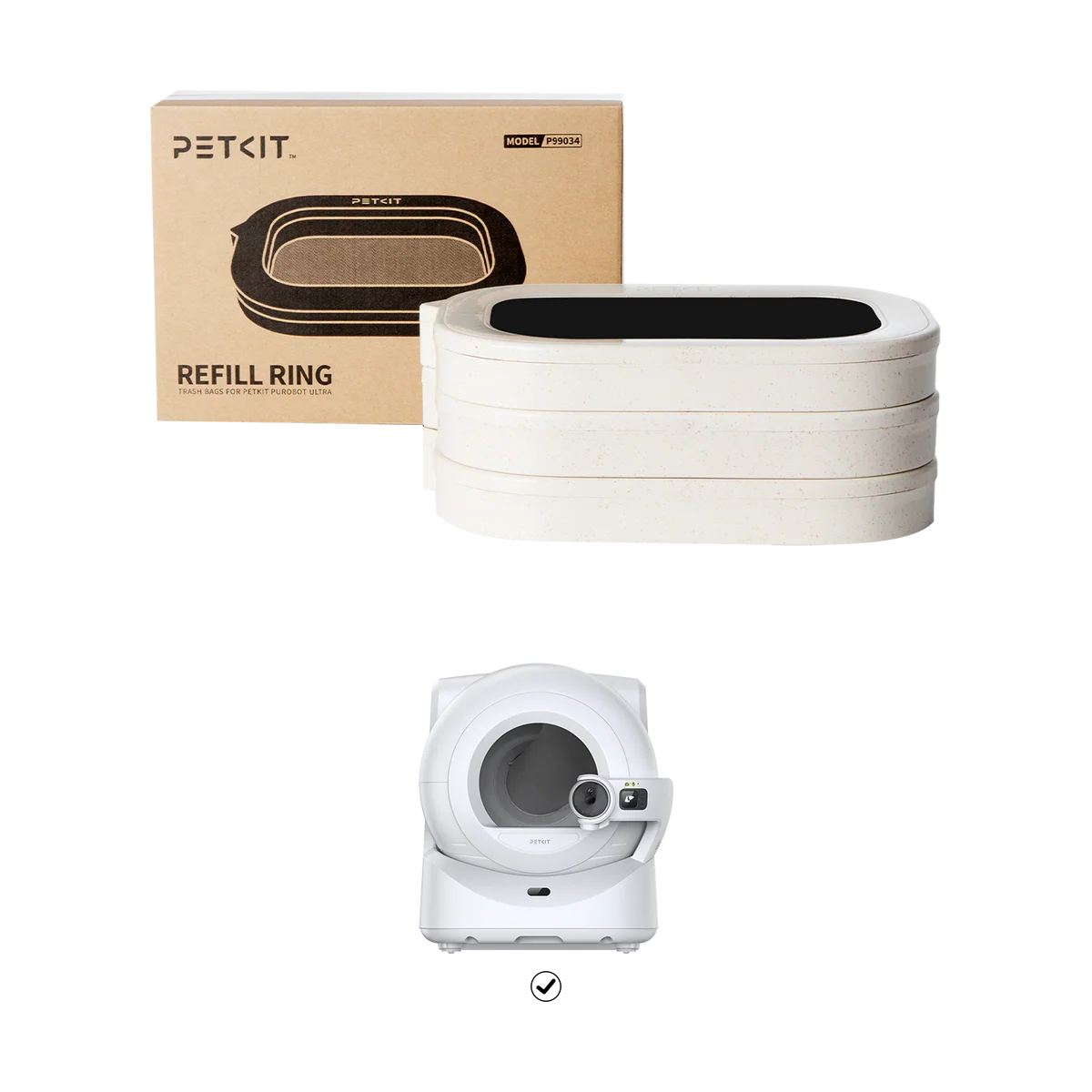 PETKIT Purobot Ultra Navulring 3 stuks Alleen voor Purobot Ultra Kattenbak