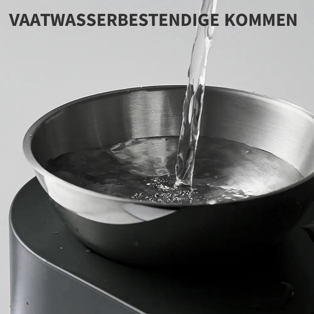 petkits voerbakken hebben een rvs en vaatwasserbestendige kommen 