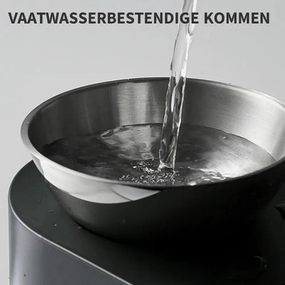 petkits voerbakken hebben een rvs en vaatwasserbestendige kommen 