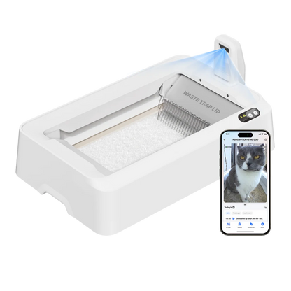 crystal duo petkit automatische kattenbak