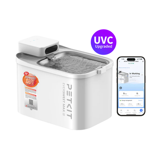 PETKIT Eversweet Max 2 Draadloze Drinkfontein voor Katten 3L Capaciteit UVC Pomp