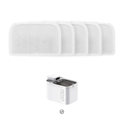 hier te zien de petkit eversweet max en 5 filters die er bij passen