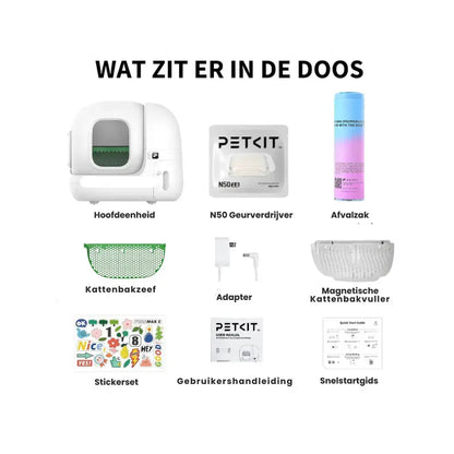 PETKIT Pura Max 2.0 Kattenbak Automatisch Ruim XXL Veilig & Slim Basic Uitvoering Zonder Pura Air Spray Mijn winkel