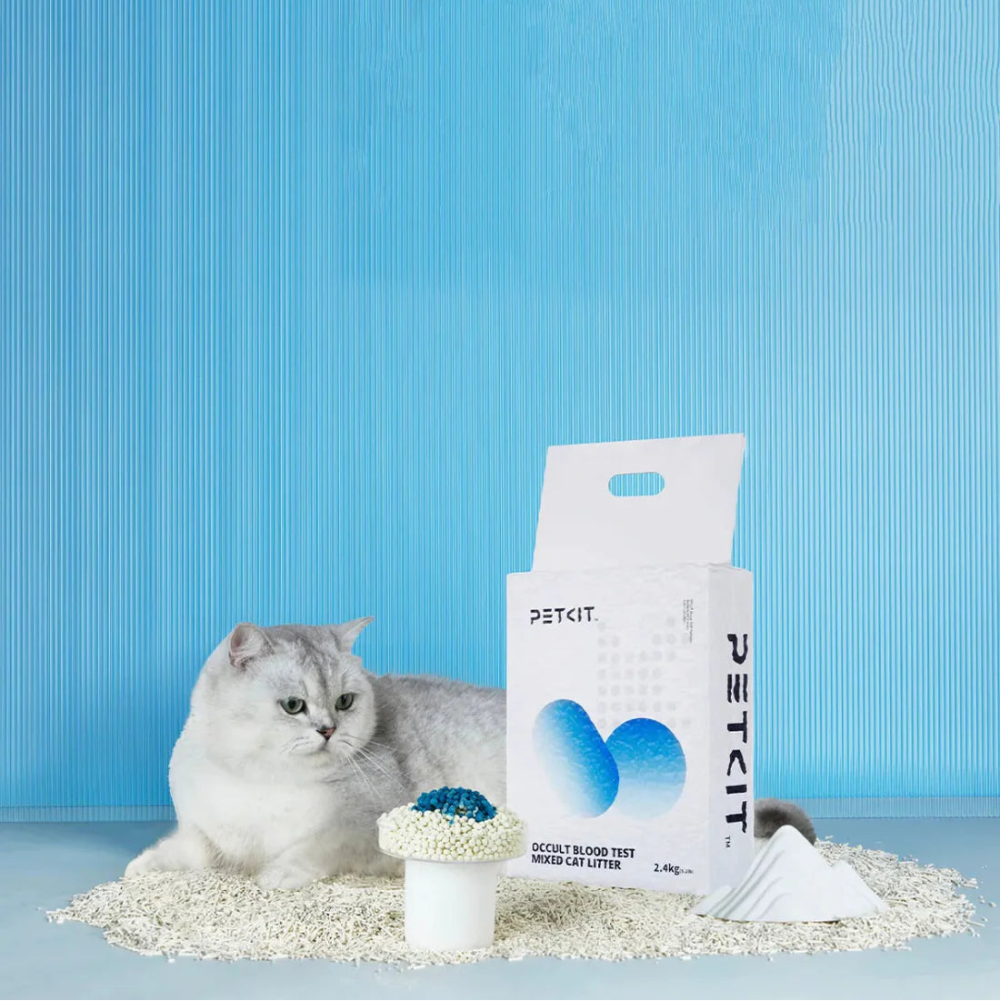cat naast petkit petkit-occult-blood-test-mixed-cat-litter-1bag