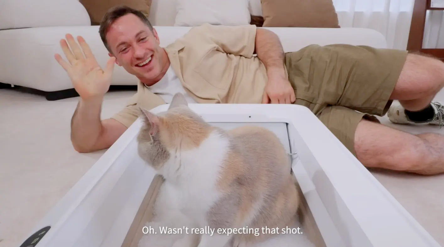 Video laden: PETKIT Purobot Crystal Duo | Open-top Automatic Litter Box with AI camera 